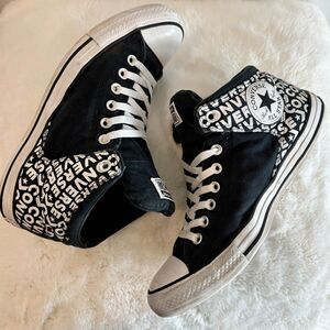 Converse Chuck Taylor All Star Street Wordmark Black White Shoes Men's Size 9.5